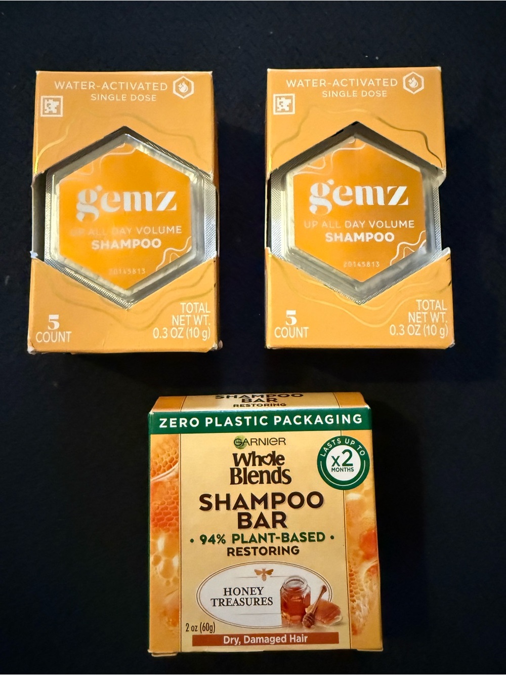 Gemz Up All Day Volume Shampoo and whole blends shampoo bar